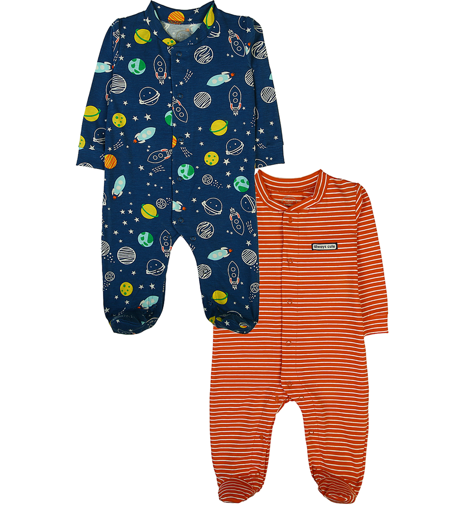 Boys Sleep Suit Pack Of 2 - 0289629