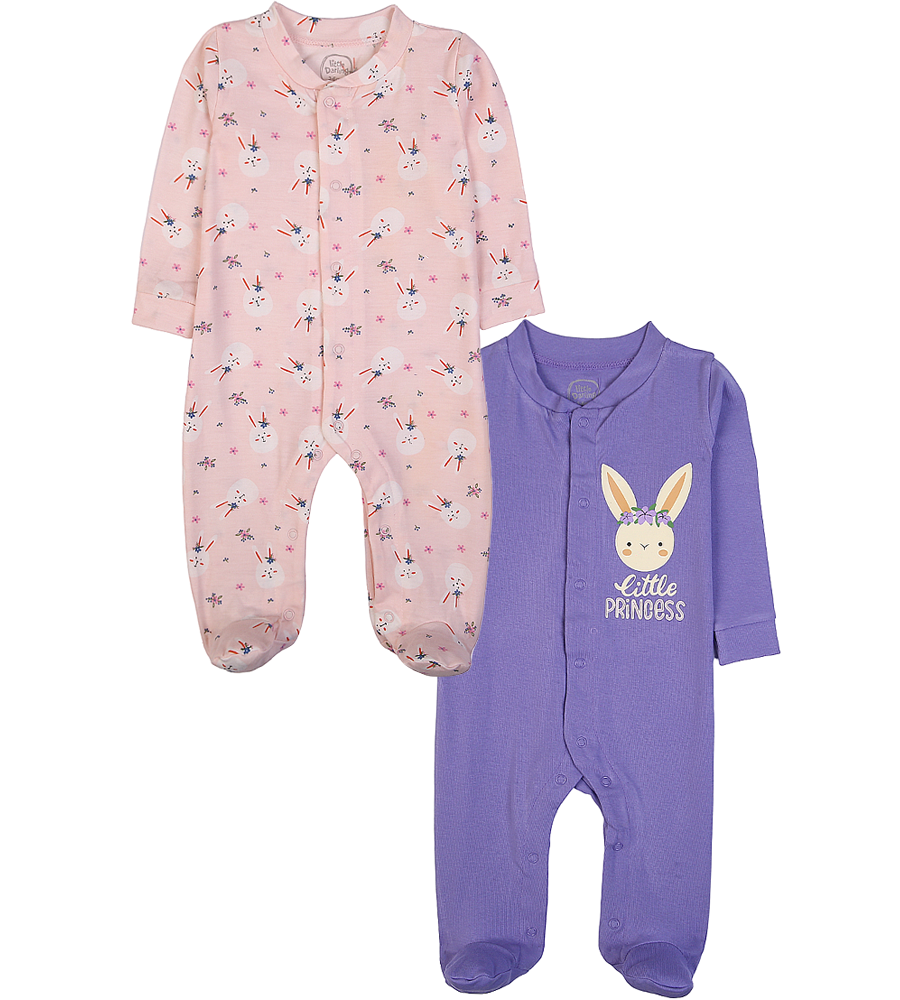 Girls Sleep Suit Pack Of 2 - 0290054