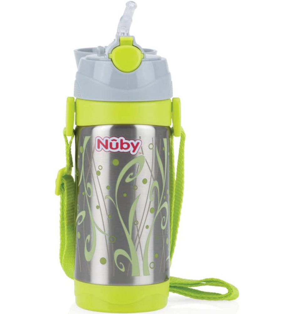 Nuby ID10264 Thermal Stainless Steel Cup with Straw 360 ml