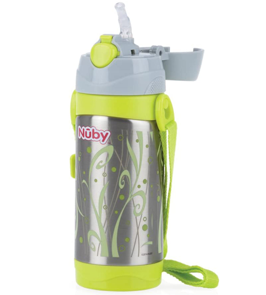 Nuby ID10264 Thermal Stainless Steel Cup with Straw 360 ml