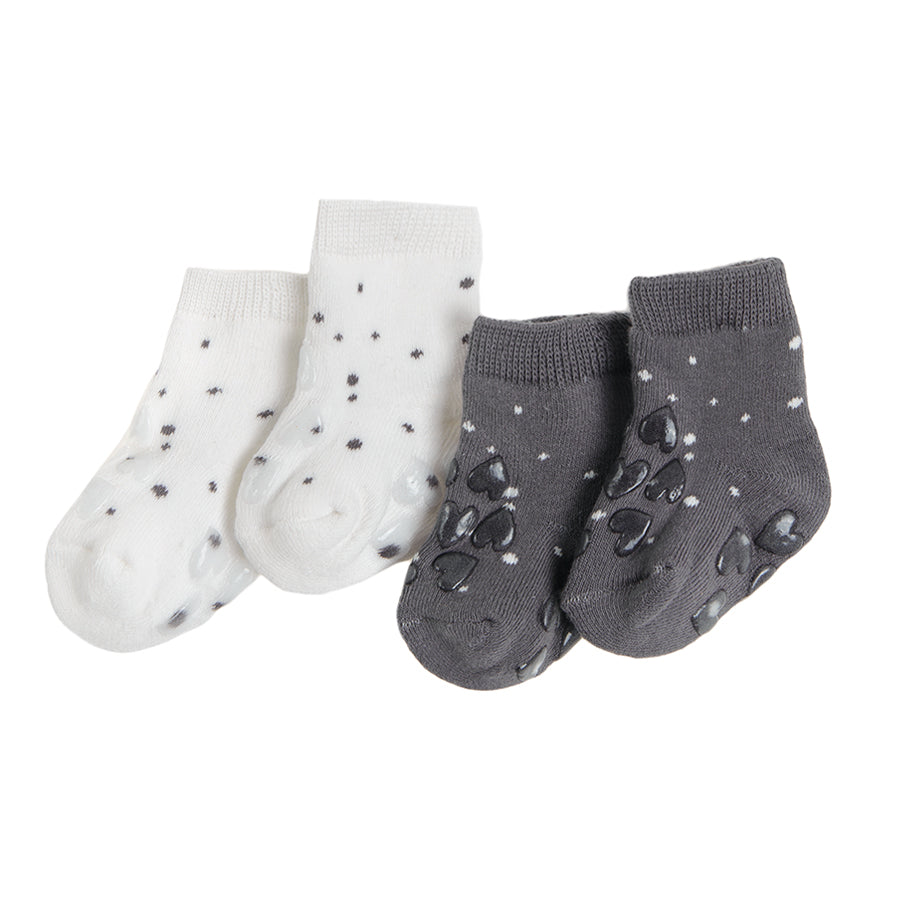 Socks White Grey Set 2 Pcs CC CHG2400868 00