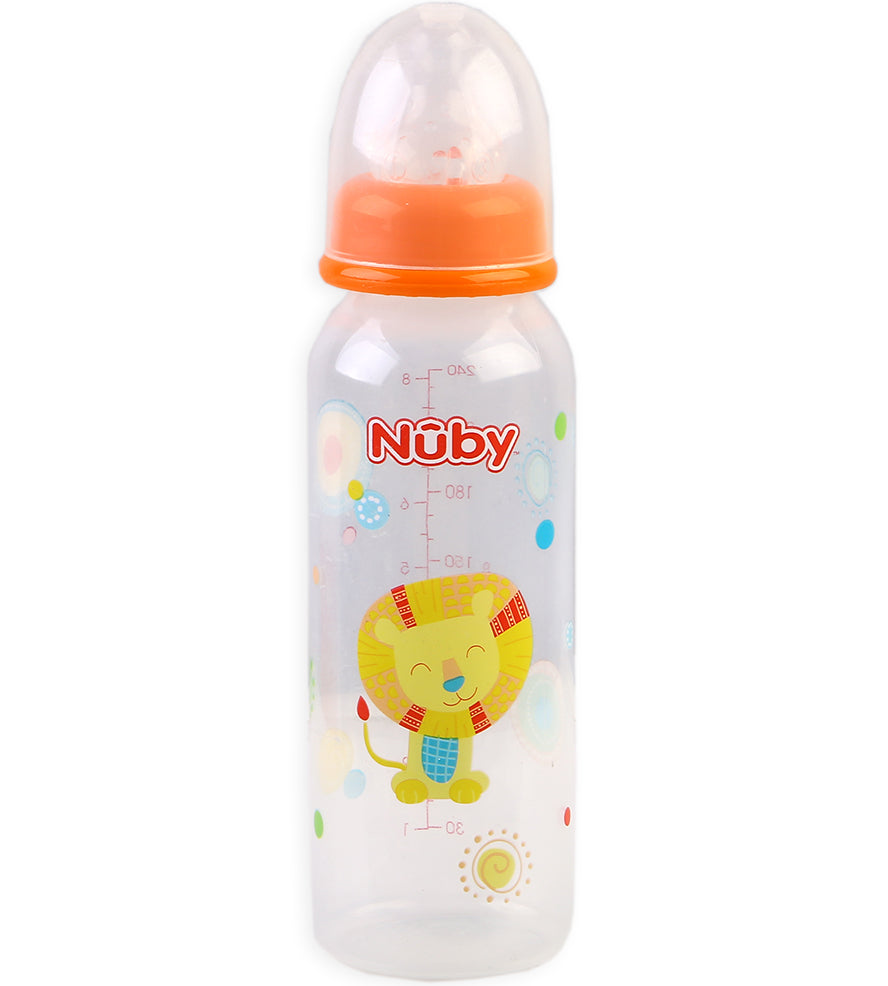 Nuby Standard Neck Bottle 240ml - Orange