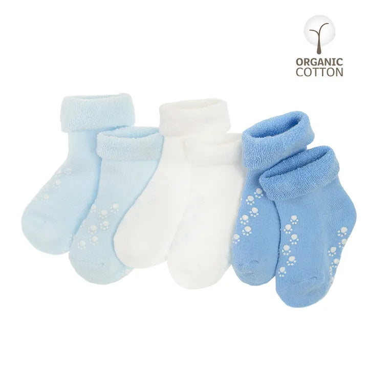Non-slip socks for boys, organic cotton, mix, set, 3 pcs. CC CHB2102444
