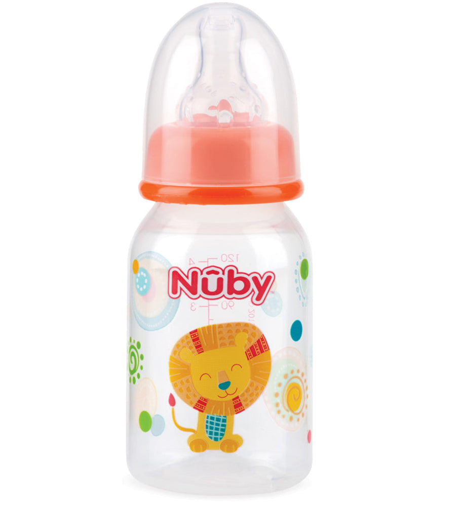 Nuby Standard Neck Bottle 120ml  - Orange